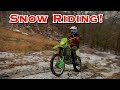 SKETCHY Dirt Bike RIDING in the SNOW! The Boneyard Archives: The Braap Braap Episodes