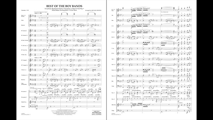 Best of the Boy Bands arranged by Michael Brown