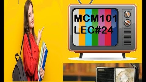 MCM101_Short Lecture 24