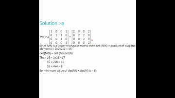 Matrix mcq questions || part 2 || #linearalgebra #matrix #pyqseries