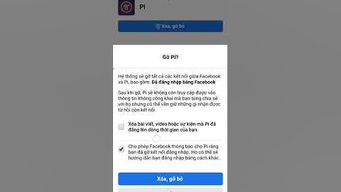 Ngắt Kết Nối Facebook Với Tài Khoản Pi, Tránh Hacker Chiếm Facebook Lấy Mất Hết Pi!