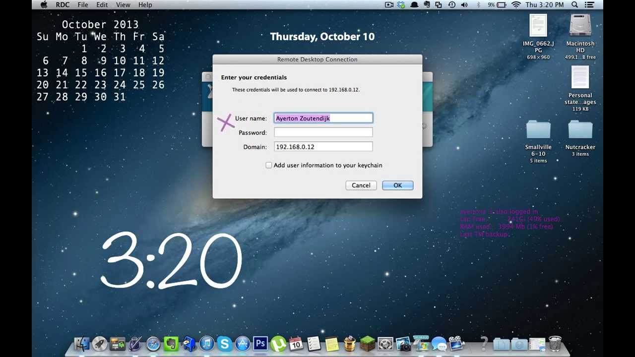 microsoft remote desktop connection mac mountain lion