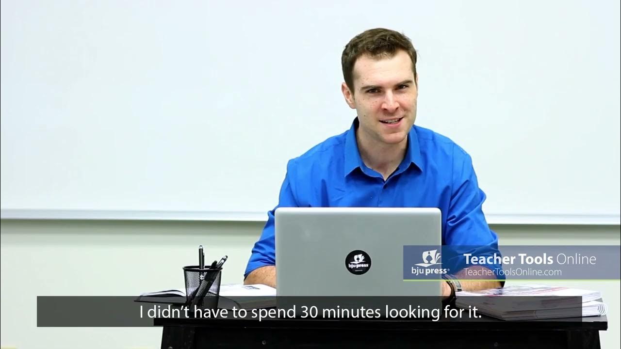 BJU Press Teacher Tools Online CC YouTube