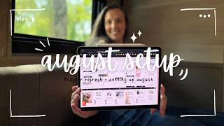 🎉 Come set up august with me on my planner || Budget, menu, month and weeks! 🎉