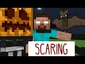 Monster School: Scaring - Cooking Challenge - Minecraft Animation