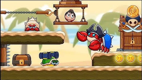 Ball V Red Boss Challenge - Treasure Island🏝 with boss fights(level 12-23)