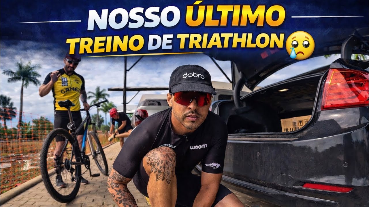 Nosso ultimo treino de triathlon para nossa ultima prova🔥