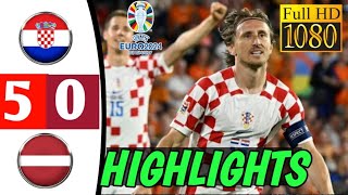 Highlights: Kroasia 5 vs 0 Latvia, Hasil bola terbaru, Kualifikasi EURO 2024 Germany