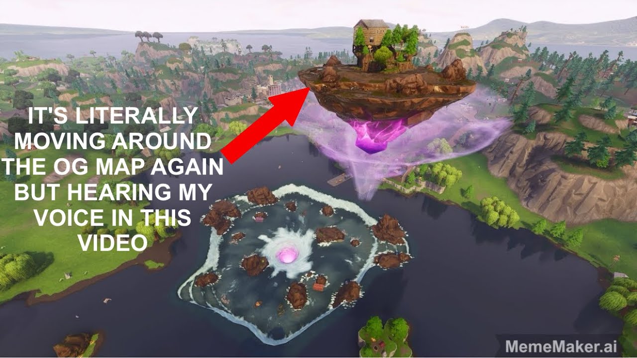 Fortnite Loot Lake Island Floated A Lil more around OG Fortnite Map