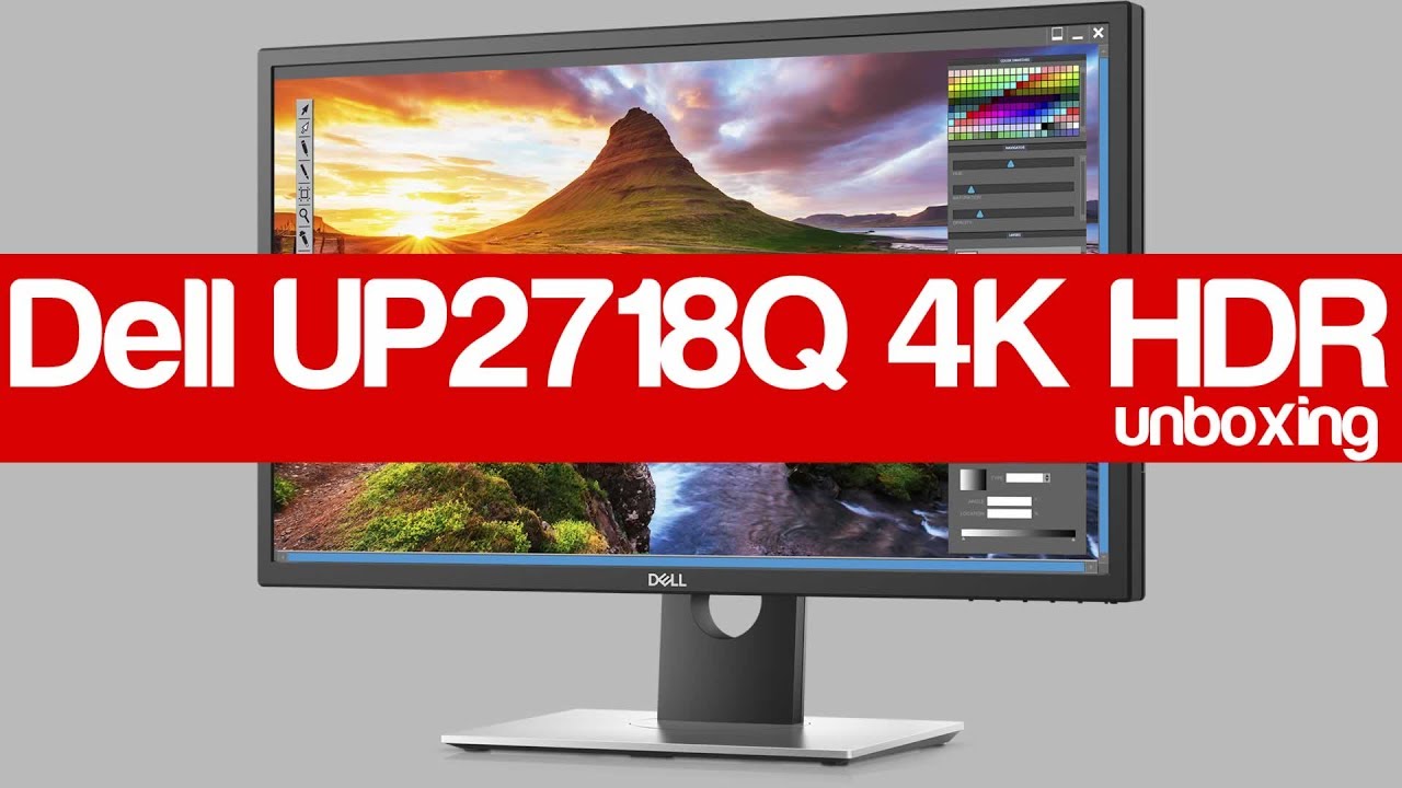 Dell UltraSharp 27 4K HDR Monitor UP2718Q unboxing