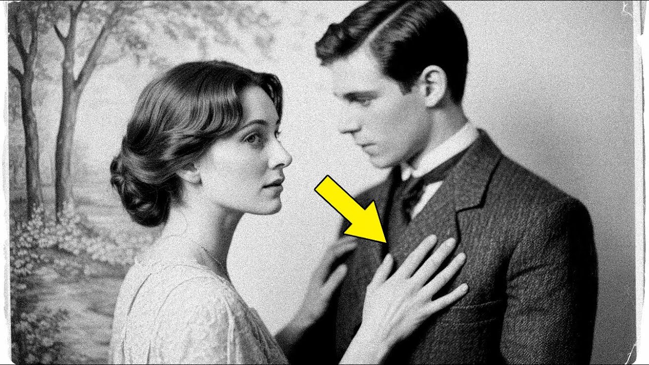 На портрете 1902 года изображена любящая пара, пока негатив не показывает, что его уже нет в живых.