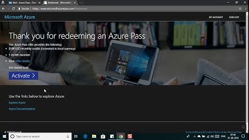 How to Activate  Azure Pass