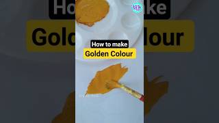 How to make Golden Colour 🔥#shorts #art #trending #diy