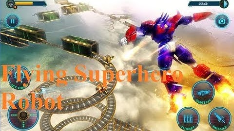 ►Impossible Flying Superhero Robot Monster Transform Fighting - Android HD Gameplay