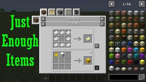 All the recipes!!! Just Enough Items (JEI) | Minecraft mod