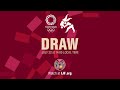 Draw Judo - Olympic Games Tokyo 2020