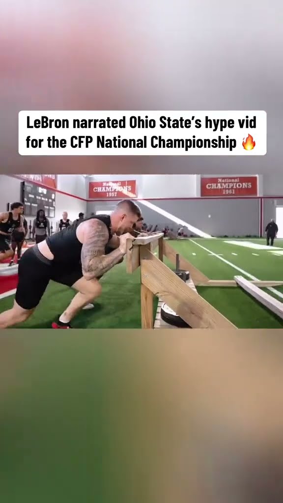 Lebron James narrating ? (via OhioStateFB/X)