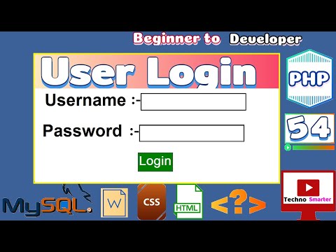 Login form using PHP and MYSQL database | User Sign In system in Hindi | PHP in Hindi Tutorial - 54