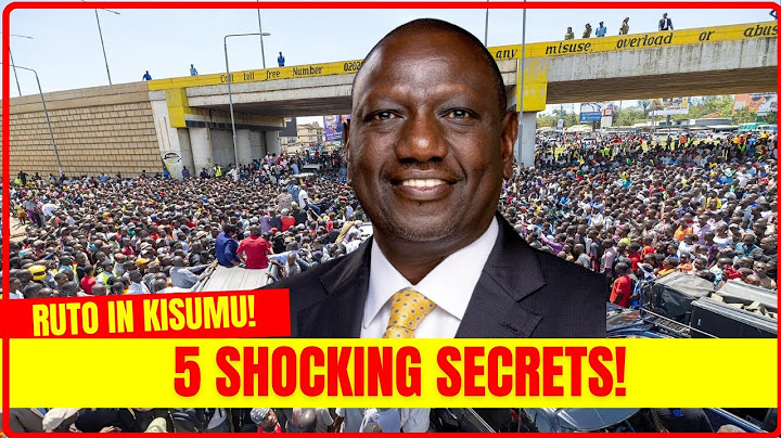 Exposed! 5 Dark Secrets Behind William Ruto’s Reception in Kisumu Revealed!