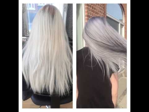 From Blond to Granny Grey with Olaplex and Goldwell Colorance. From Blond to Granny Grey with Olaplex and Goldwell Colorance.