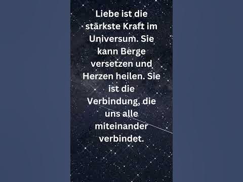 Liebe ist die stärkste Kraft im Universum YouTube