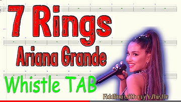 7 Rings - Ariana Grande - Tin Whistle - Play Along Tab Tutorial
