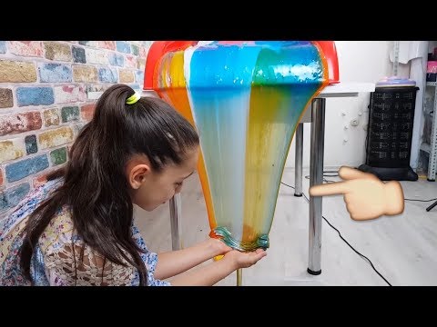 Slime Şelalesi Colorful Slime Waterfall to Excellent, Fun Kid Video