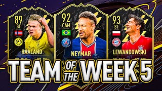 INFORM NEYMAR, HAALAND & LEWANDOWSKI?!  TOTW #5 PREDICTIONS! - FIFA 22 Ultimate Team