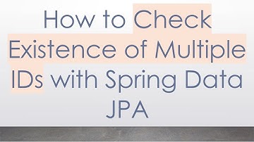 How to Check Existence of Multiple IDs with Spring Data JPA