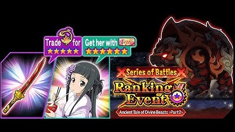 Sword Art Online Memory Defrag - Ancient Tale of the Divine Beasts Part 2 Event Full Story