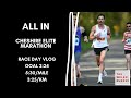 CHESHIRE ELITE MARATHON RACE DAY VLOG: GOING ALL IN FOR A 2:24 MARATHON