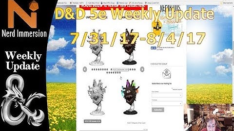 D&D Weekly Update-New Unpainted Minis! (7/31/17-8/4/17) | Nerd Immerison