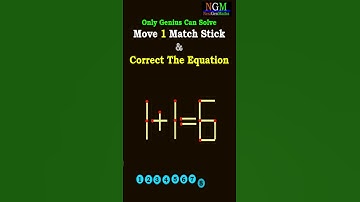 #shorts #trending #matchstick  PUZZLE 112 Move 1 Match Stick & Correct The Equation
