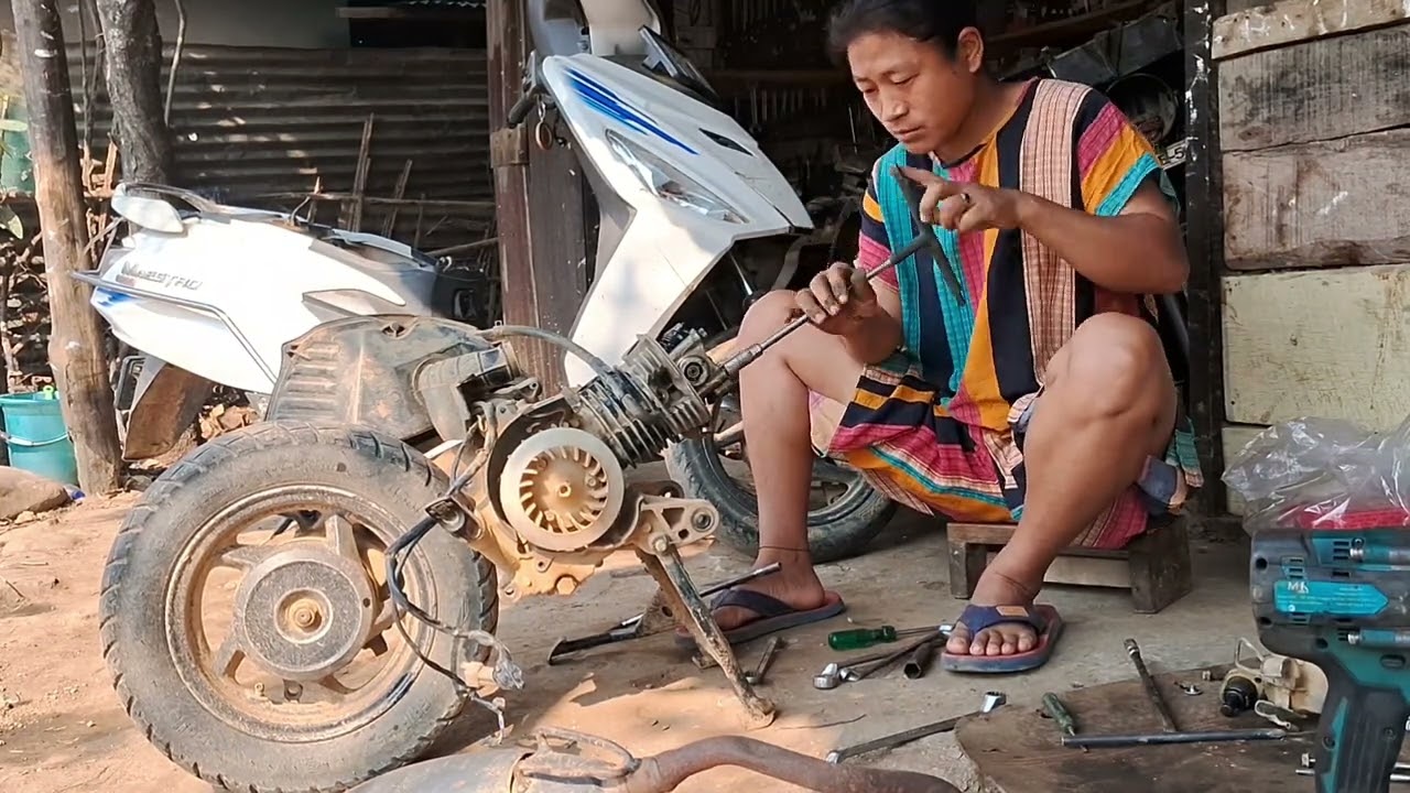 Jalukie ladies macanic Hero mastro white smoke problem how to Slove