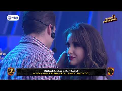 Rosángela Espinoza e Ignacio Baladán se dieron apasionado beso en vivo