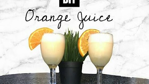 How to Make Simple Orange Juice | English Project
