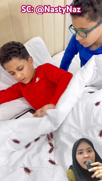 WAKE UP AND SUDDENLY FIND LOTS OF COCKROACHES🙀 #comedy #funny #trendingshorts #trendingvideo #shorts