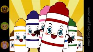 Color Song Nursery Rhymes & Children Songs With Lyrics Muffin Songs