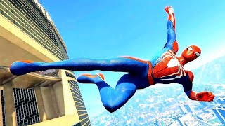 GTA 5 Spiderman Ragdoll Compilation | Crazy Jumps Falls Crashes (Euphoria Physcis)