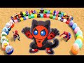How to make Spiderman with Cement, Giant Coca Cola, Monster, Chupa Chups, Fanta vs Mentos