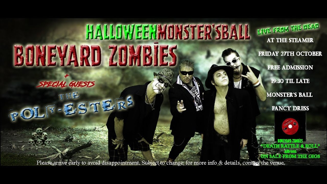 BONEYARD ZOMBIES - MONSTERS BAWL live SLIDESHOW 2017
