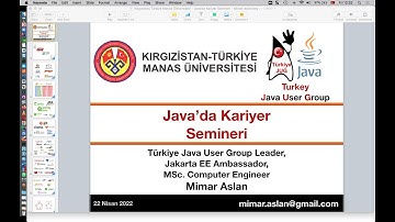 Kırgızistan Türkiye Manas Üniversitesi  - TürkiyeJUG - Java