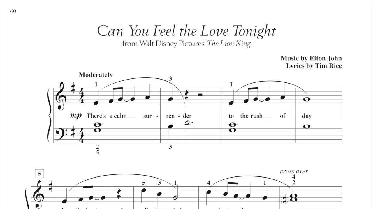 Can you the love tonight текст