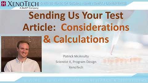 ADME 101 Webinar: Considerations & Calculations When Sending In Vitro Test Articles