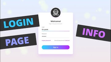 Nowa mini seria Layout Strony Logowania - Informacje