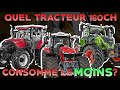 Quel tracteur agricole de 160 ch consomme le moins sur le march 