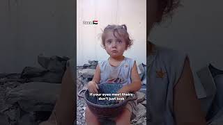 But Their Eyes Said It All - Gaza's Silent Plea Help amplify their voices today! 🔊❤️  #shorts