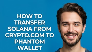 How To Transfer Solana From Crypto.com To Phantom Wallet - GUIDE!