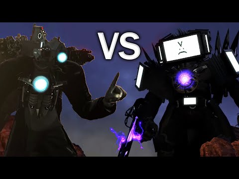 Titan Tv Man Vs Titan Cameraman Epic Battle