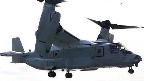 First Navy Osprey Landing, Take-off, Refueling on Aircraft Carrier